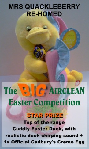Airclean - Mrs Quackleberry was the winning name.