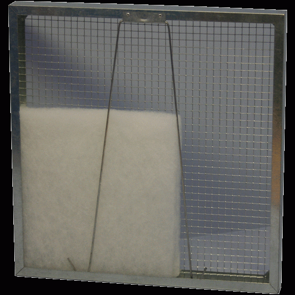 pad holding frame air filter