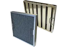 Mesh and Baffle grease type filters for kitchen canopies