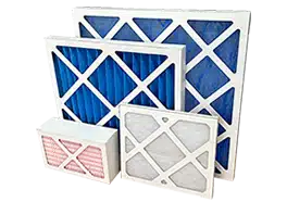 Pleated Panel Filters, G2 to F9. Glass Fibre, Synthetic, Pleated Panel and Minicell