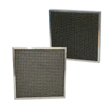 Metal washable air filter for grade G2 to G4 equivalent