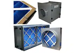 casings for air filters including; Mez, Spiral duct bx, front withdrawal and side access