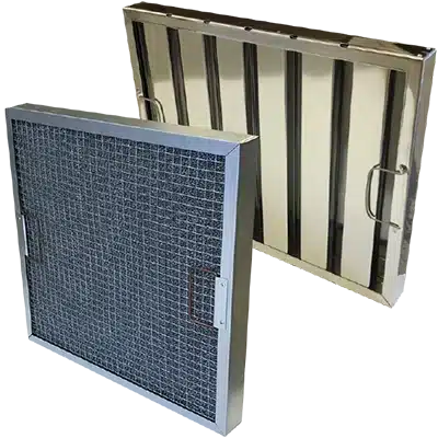 Baffle and Mesh Grease Filters for Restaurants and Kitchen Canopies - Airclean